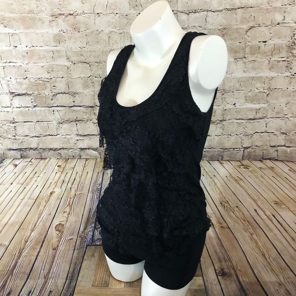 NWOT Express black lace tank top size small - Picture 3 of 8